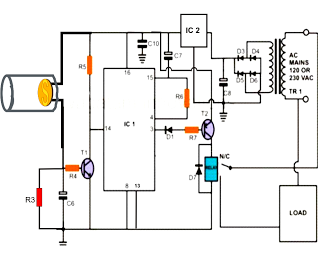 laser beam remote control circuit